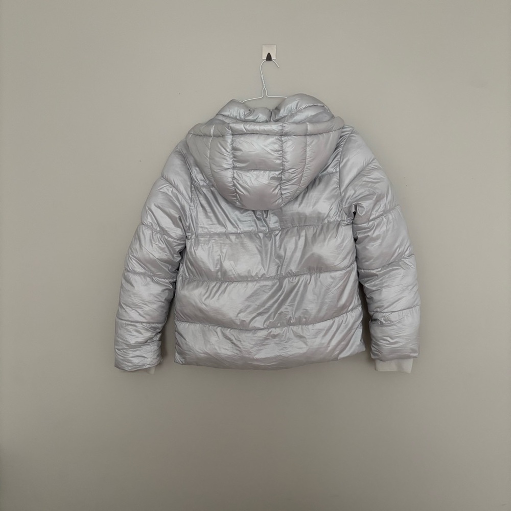 Silver Puffer Jacket - Picture 2 of 8